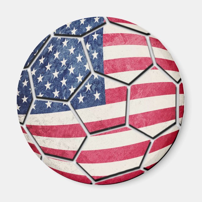 Imã Bola de Bandeira Americana (Frente)
