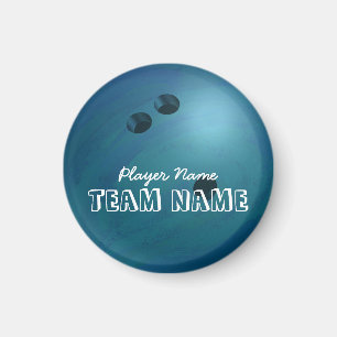 Imã Bola de boliche azul