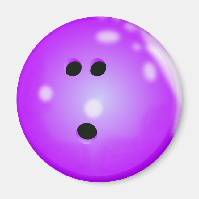 Imã Bola de boliche (Roxo) (Frente)