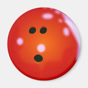 Imã bola de boliche (Vermelho)