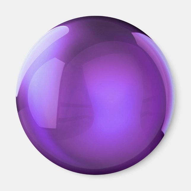 Imã Bola de Cristal Roxo (Frente)