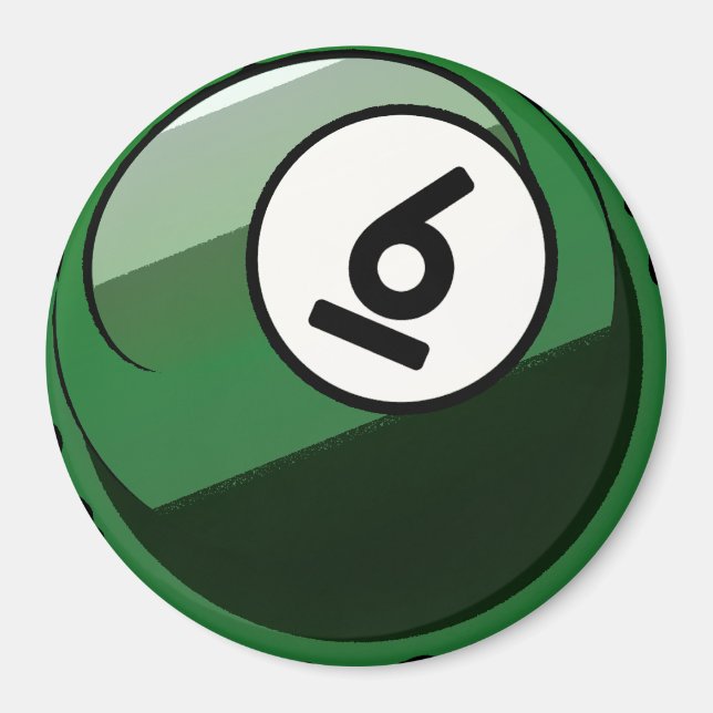 Imã Bola de Estilos de Cômica Número 6 Bilhões (Frente)