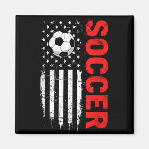 Imã Bola de futebol americano patriota com bandeira am