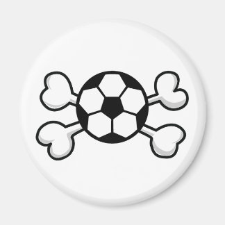 Imã bola de futebol Caveira e Crossbones