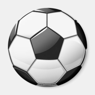 Imã Bola de futebol clássica lustrosa