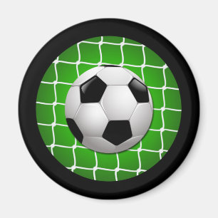IMÃ BOLA DE FUTEBOL E REDE DO OBJETIVO