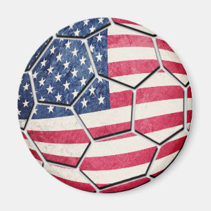 Imã Bola de futebol orgulhosa da bandeira dos EUA do