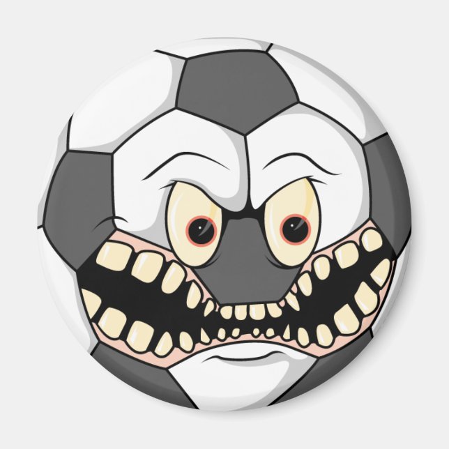 Imã bola de futebol zangada feroz (Frente)