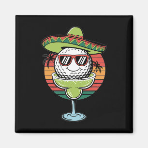 Imã Bola de Golfe Cinco De Mayo Com Sombrero Margarita