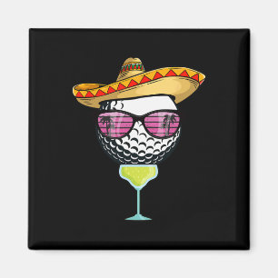 Imã Bola de Golfe Cinco De Mayo Feminina Com Sombrero