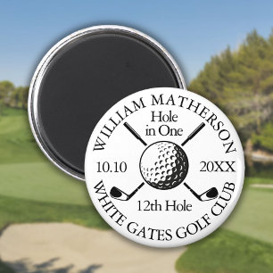 Imã Bola de Golfe e Tacadas Personalizadas Hole in One