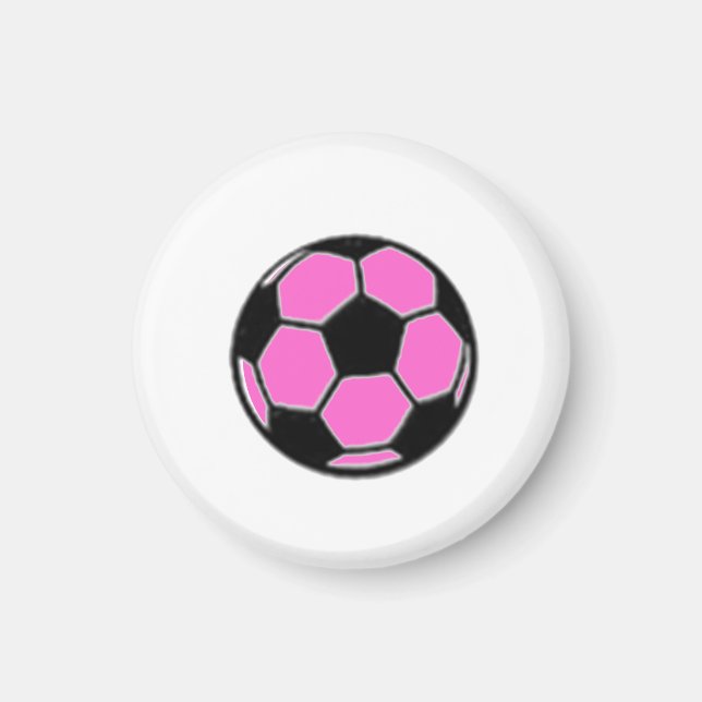Imã Bola de Jogo de Ecrã de Futebol (Rosa) (Frente)