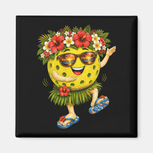 Imã Bola de Pickleball Havaiana Fofa Praia Tropical