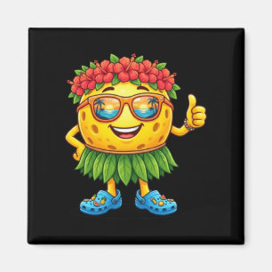 Imã Bola de Pickleball Havaiana Fofa Praia Tropical