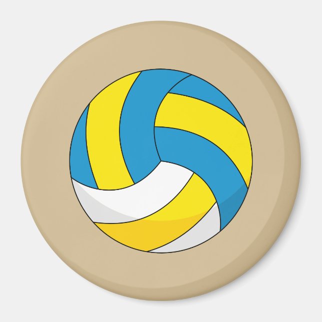 Imã Bola de Voleibol de Cartoon (Frente)