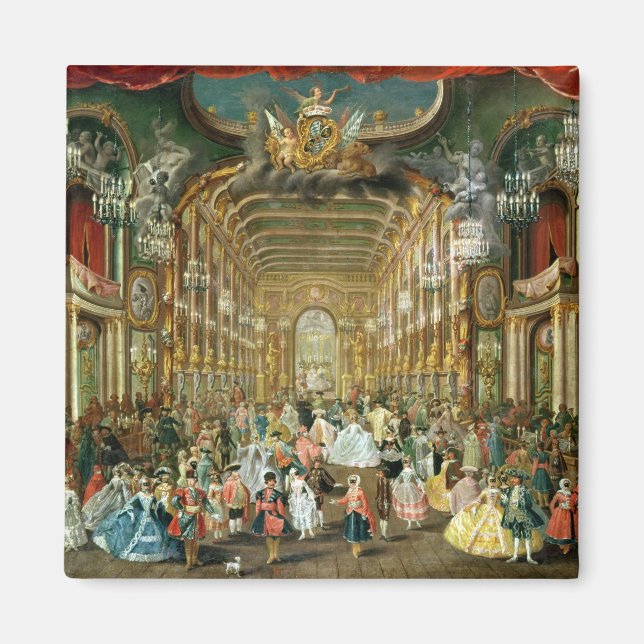 Imã Bola mascarada no teatro, Bona, 1754 (Frente)