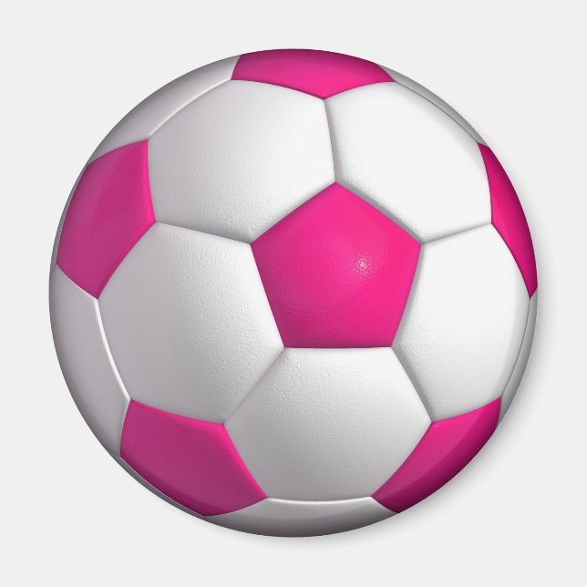 Imã Bola Rosa de Futebol (Frente)