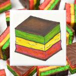 Imã Bolachas Arco-Íris de Camada Sete com Sinalizador<br><div class="desc">Apresenta uma ilustração original de um delicioso cookie italiano do arco-íris (sete camadas)! Não vê o que está procurando? Precisa de ajuda para a personalização? Entre em contato com Rebecca para ter algo projetado só para você.</div>