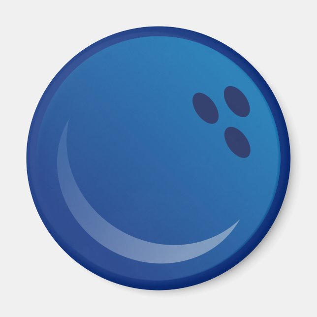 Imã Bolas de boliche azuis (Frente)