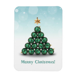 Ímã Bolas de Natal em Forma de Árvore