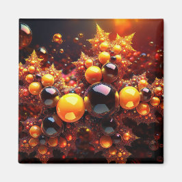 Imã Bolas De ouro E Estrelas Fractais