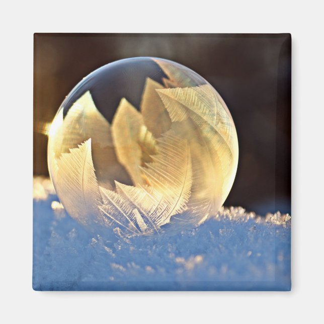 Imã Bolha de sabão na neve (Frente)