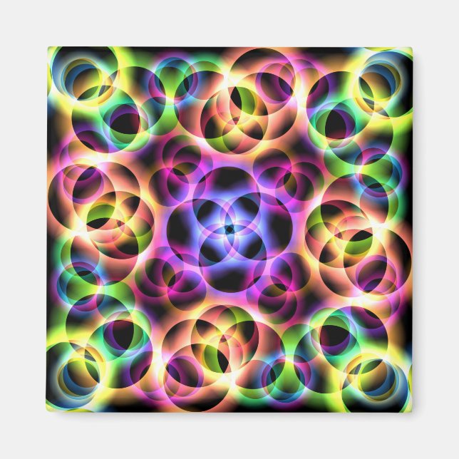 Imã Bolhas de Arco-íris Duas (Frente)