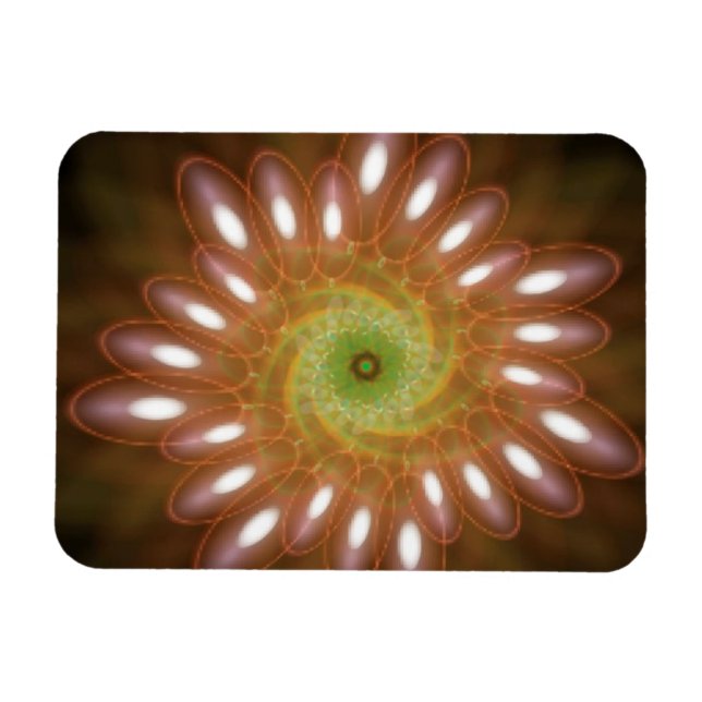 Ímã Bolhas de sabão rosa em Abstrato (Horizontal)