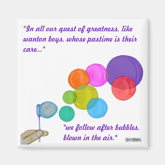 Imã Bolhas sopradoras (Arco-íris) (Frente)