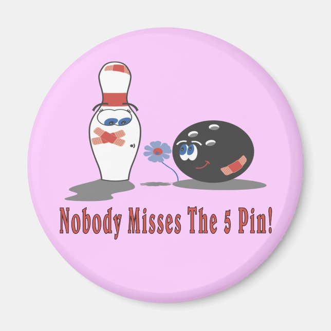 Imã Boliche 5 pinos (Frente)