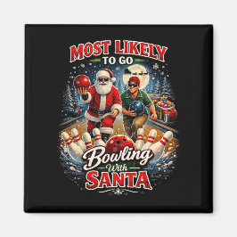 Imã Boliche com Papai Noel