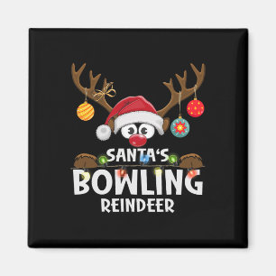 Imã Boliche Da Família Natal Reindeer Pajama