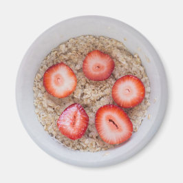 Imã Boliche de aveia e de morangos