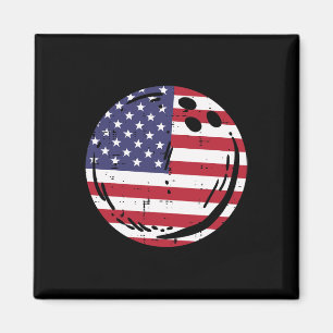 Imã Boliche De Bandeira Dos Eua Ll Homens De Bowler Pa