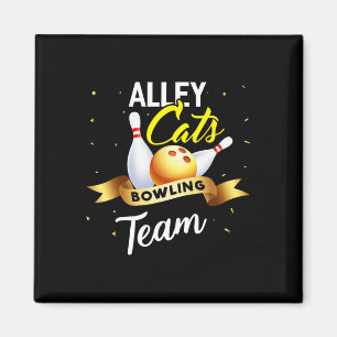 Imã Boliche De Gato beco Camisa Engraçada Boliche De B