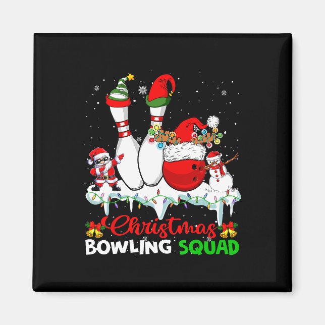 Imã Boliche de Natal Papais noeis Dabbing  Elf Boliche (Frente)