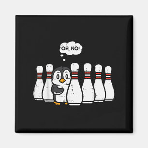 Imã Boliche de Pinguim Ns Oh Não Jogador Divertido Hom