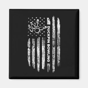Imã Boliche de Pino de Bandeira Americano - Vintage Du