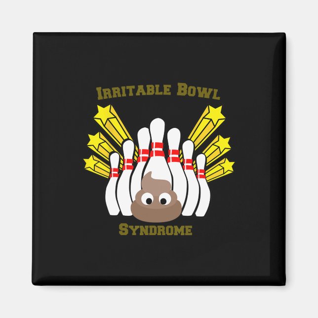 Imã Boliche de Síndrome de Bowl Irritável T Camisa (Frente)