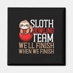 Imã Boliche engraçada, equipe de Boliches de Sloth Slo