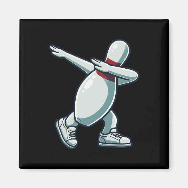 Imã Boliche Pin Dabbing Funny Bowler Boliche Lover Sar (Frente)