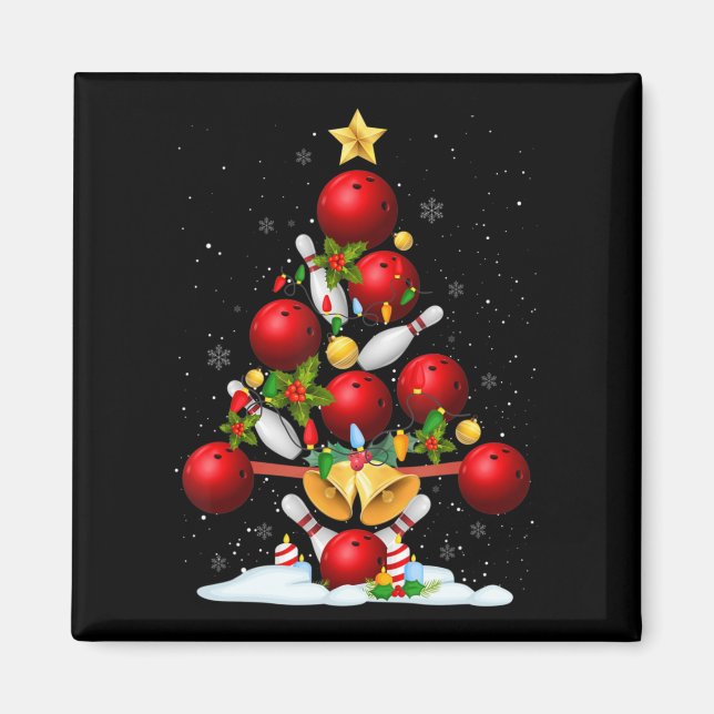 Imã Boliches Divertidas Luzes De Árvore De Natal Dão P (Frente)