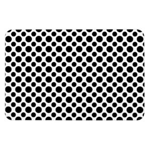 Ímã Bolinhas brancas pretas grandes e pequenas