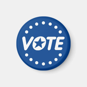 Imã Bolinhas de estrela de VOTO Cores personalizadas A