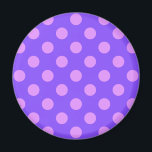 Imã Bolinhas de Lilac na periwinkle<br><div class="desc">Bolinhas de Lilac na periwinkle</div>