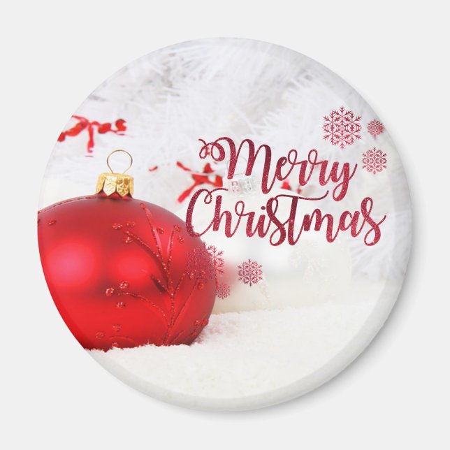 Imã Bolinhas de Natal, Feliz Natal (Frente)