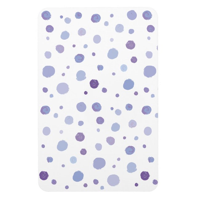 Ímã bolinhas pintadas à mão (Vertical)