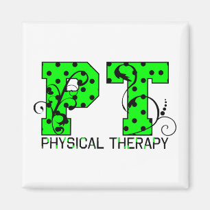 Imã bolinhas verdes e pretas da pinta