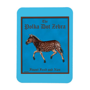 Ímã Bolinhas Zebra - Pub Inglês