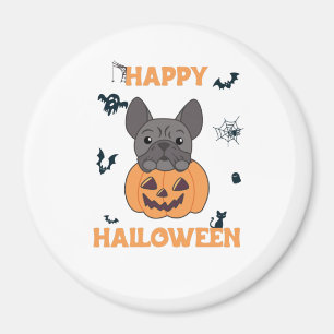 Imã Bolinho Francês Pumpkin Cachorros Doce Feliz Hallo